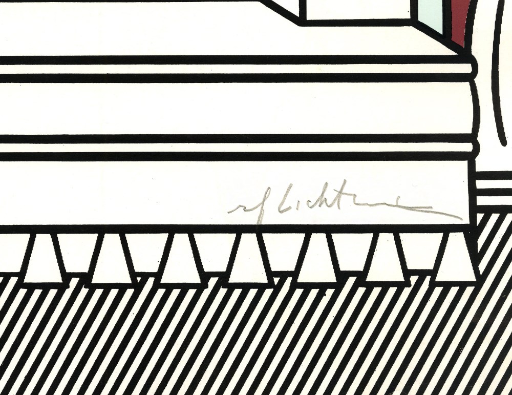 Lot #1724: ROY LICHTENSTEIN - Artist's Studio - Look Mickey - Color offset lithograph