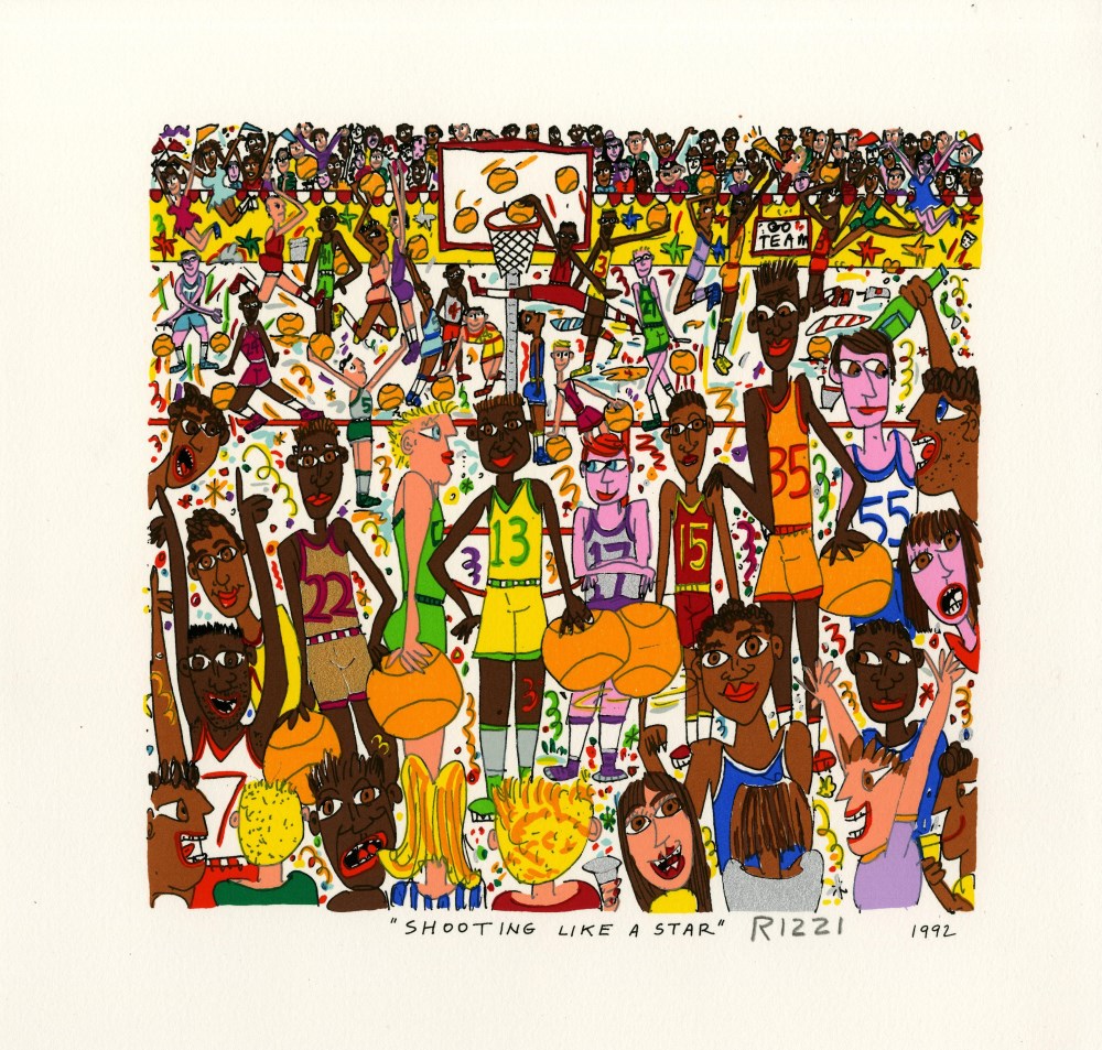 Lot #2921: JAMES RIZZI - Shooting Like a Star - Color silkscreen and lithograph