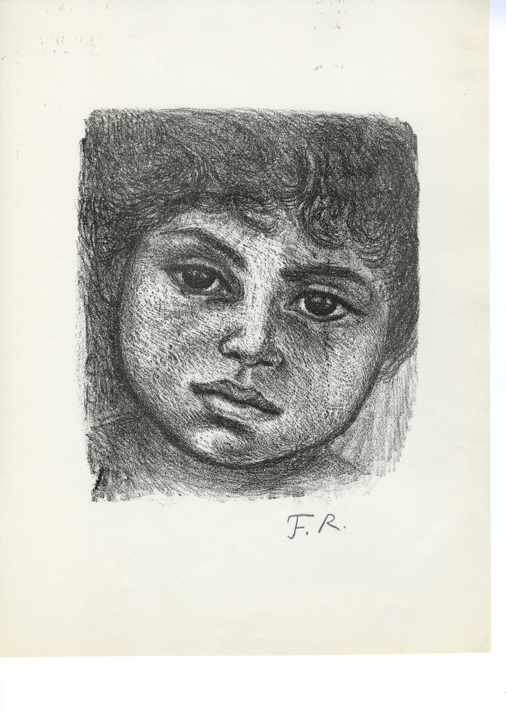 Lot #2605: FANNY RABEL - Nia de Tierra Caliente - Original lithograph