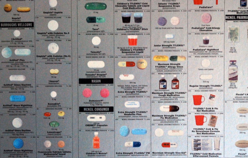 Lot #512: DAMIEN HIRST - Pharmacy Panel (Silver) (1997) (4 panel) - Color silkscreen and offset lithograph