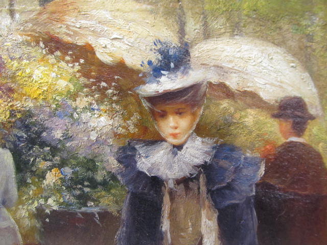 Lot #697: FRANCESCO MIRALLES Y GALUP - Vendedores de Flores - Oil on panel