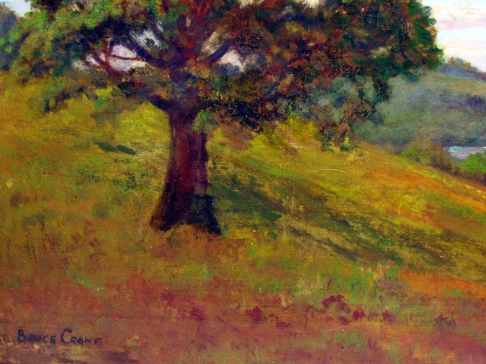 Lot #629: BRUCE CRANE [impute] - The Lone Tree - Oil on canvas