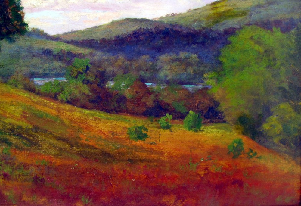 Lot #629: BRUCE CRANE [impute] - The Lone Tree - Oil on canvas