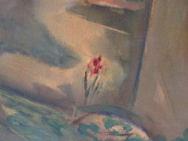 Lot #223: ARTHUR BEECHER CARLES - Flower in the Woods - Oil on canvas