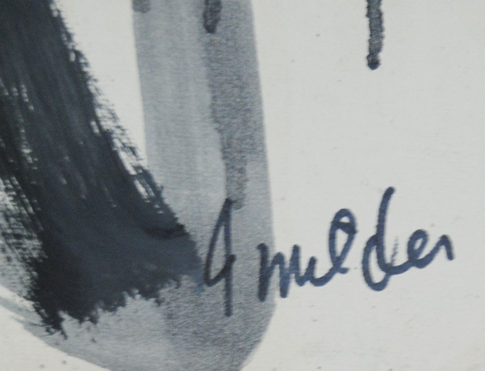 Lot #596: JAY MILDER - Subway Woman, New York City - Oil on paper