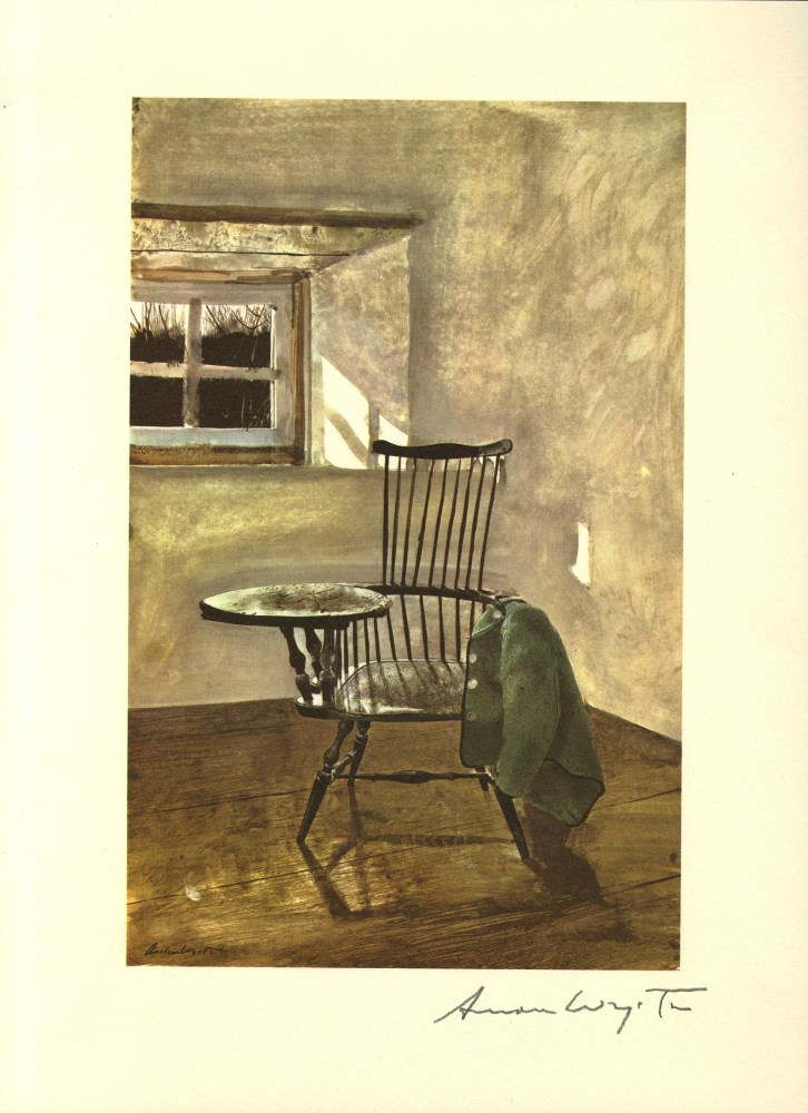 Lot #940: ANDREW WYETH - Early October - Color offset lithograph