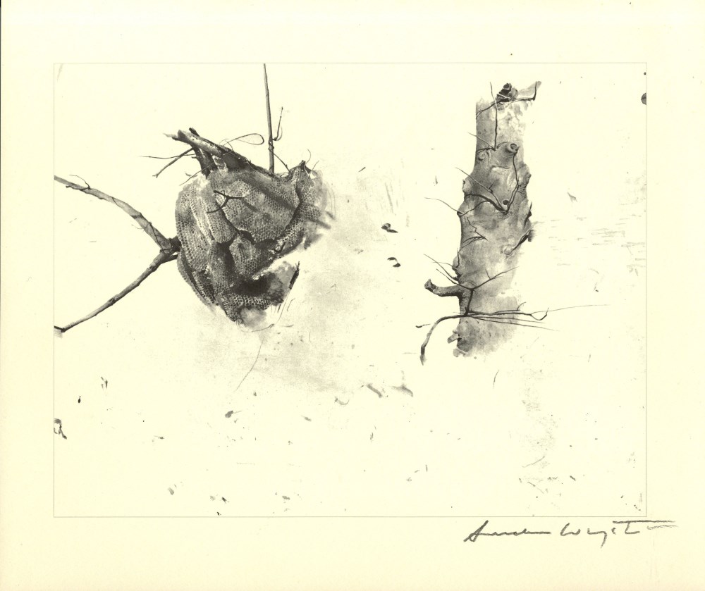 Lot #2111: ANDREW WYETH - Storing Up - Offset lithograph