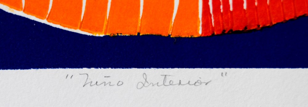 Lot #2609: KARIMA MUYAES - Nio Interior - Color reduction linocut