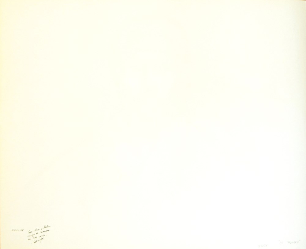 Lot #953: RAFAEL CORONEL - Estudio para el Retrato de Delacroix - Color offset lithograph