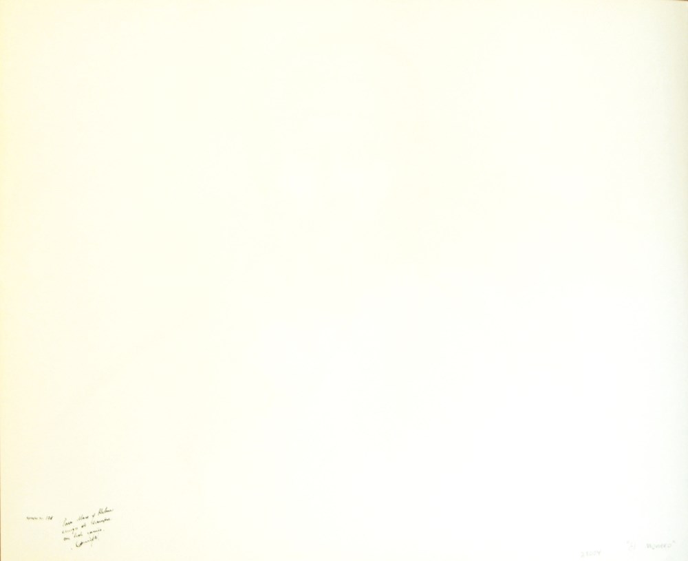 Lot #2072: RAFAEL CORONEL - Estudio para el Retrato de Delacroix - Color offset lithograph