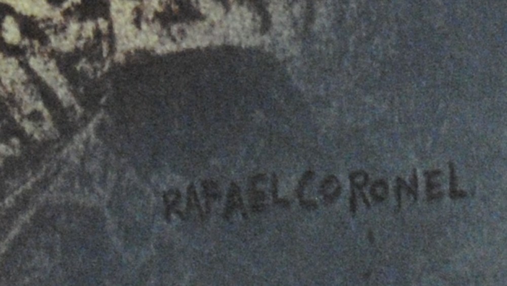 Lot #1514: RAFAEL CORONEL - Adolescente Inclinado - Color offset lithograph