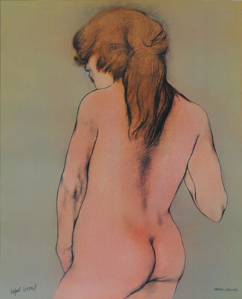 Lot #1989: RAFAEL CORONEL - Desnudo - Color offset lithograph