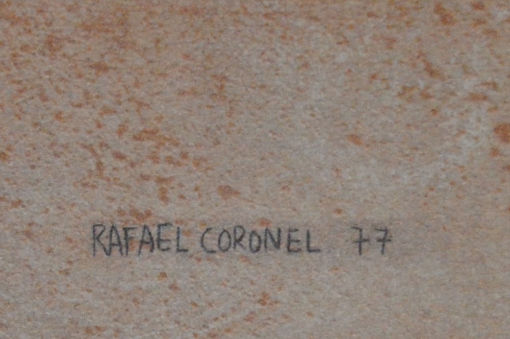 Lot #1138: RAFAEL CORONEL - Maternidad - Color offset lithograph