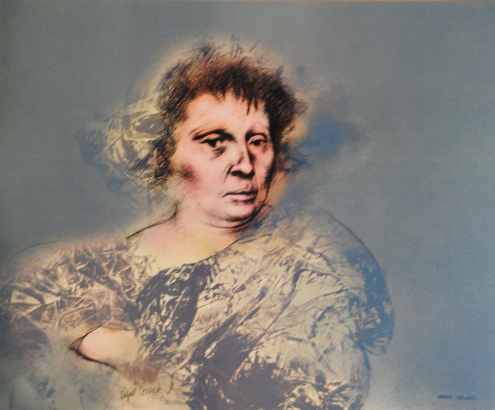 Lot #1970: RAFAEL CORONEL - Dama para Rubens - Color offset lithograph