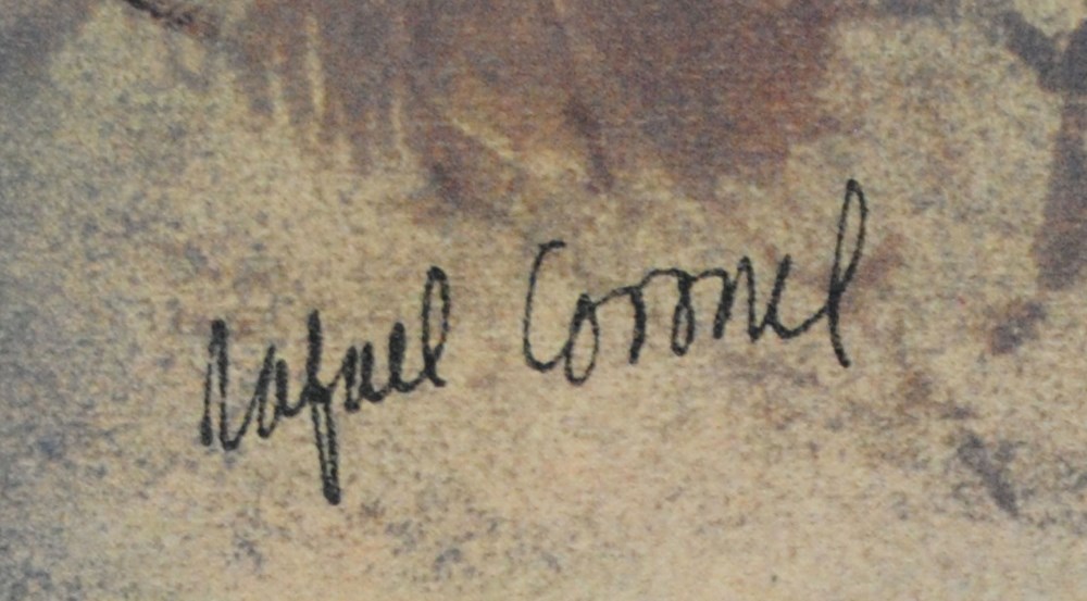 Lot #1970: RAFAEL CORONEL - Dama para Rubens - Color offset lithograph