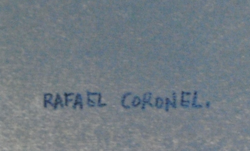 Lot #1970: RAFAEL CORONEL - Dama para Rubens - Color offset lithograph
