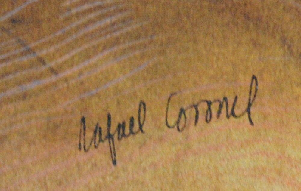 Lot #1076: RAFAEL CORONEL - La Vieja Conocida - Color offset lithograph