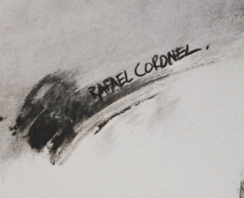 Lot #3217: RAFAEL CORONEL - Viejo Pantomima - Offset lithograph