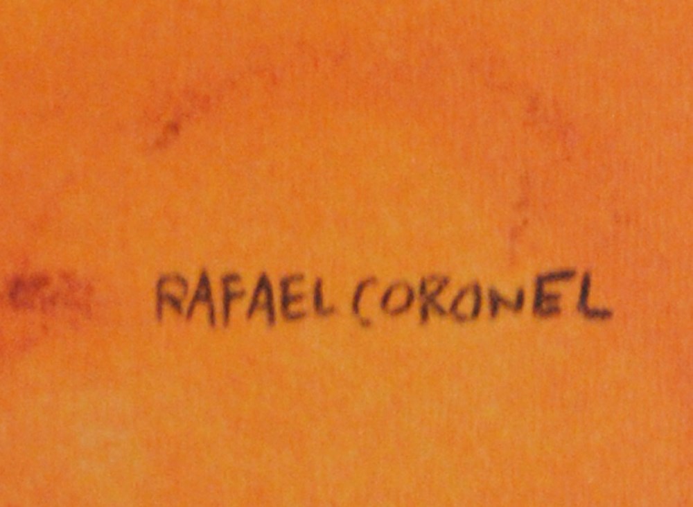 Lot #2603: RAFAEL CORONEL - Nia de las Naranjas - Color offset lithograph