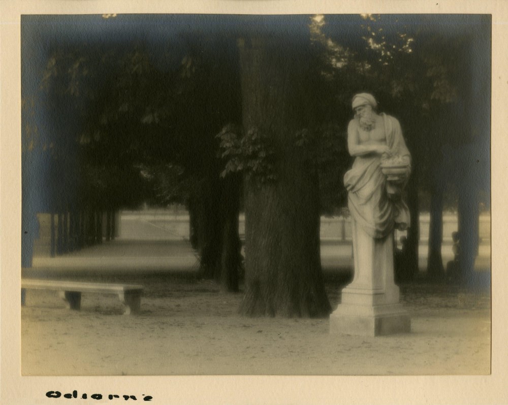 Lot #2687: WILLIAM C. ODIORNE - Park [Paris] - Vintage platinum print
