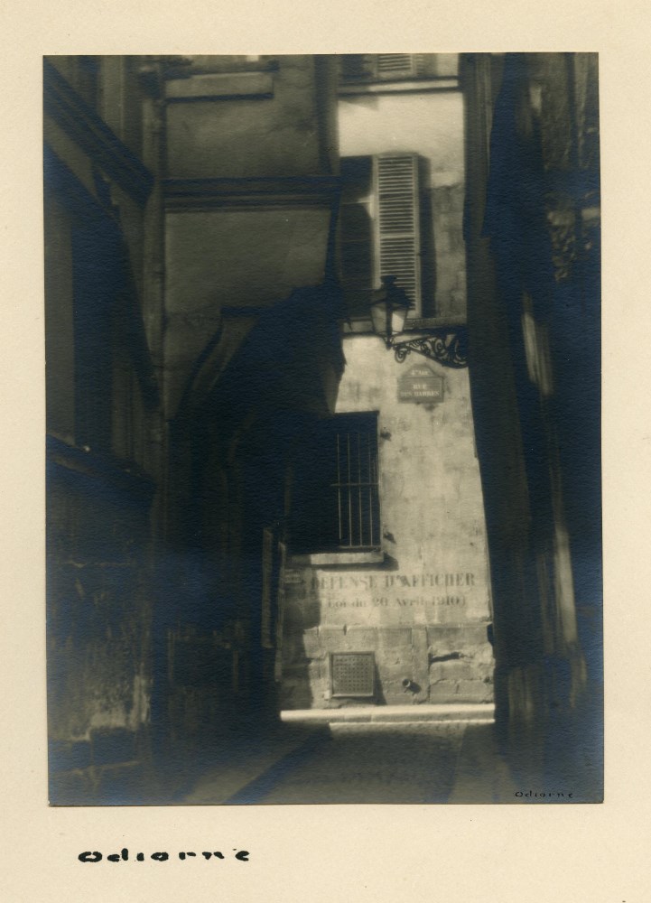 Lot #1980: WILLIAM C. ODIORNE - Defense d'afficher [Paris] - Vintage platinum print