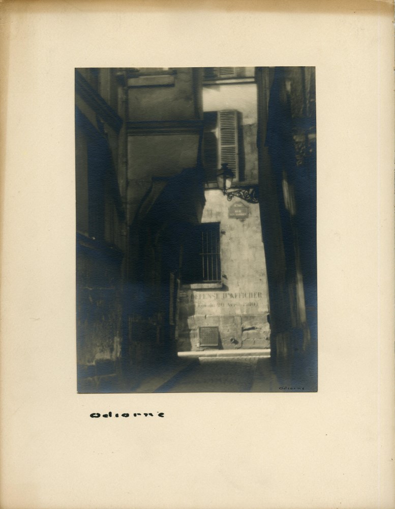 Lot #1980: WILLIAM C. ODIORNE - Defense d'afficher [Paris] - Vintage platinum print
