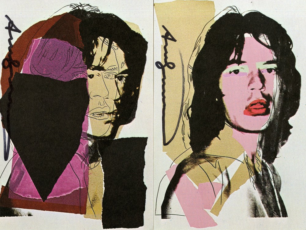 Lot #359: ANDY WARHOL - Mick Jagger Suite (first edition) - Color offset lithographs