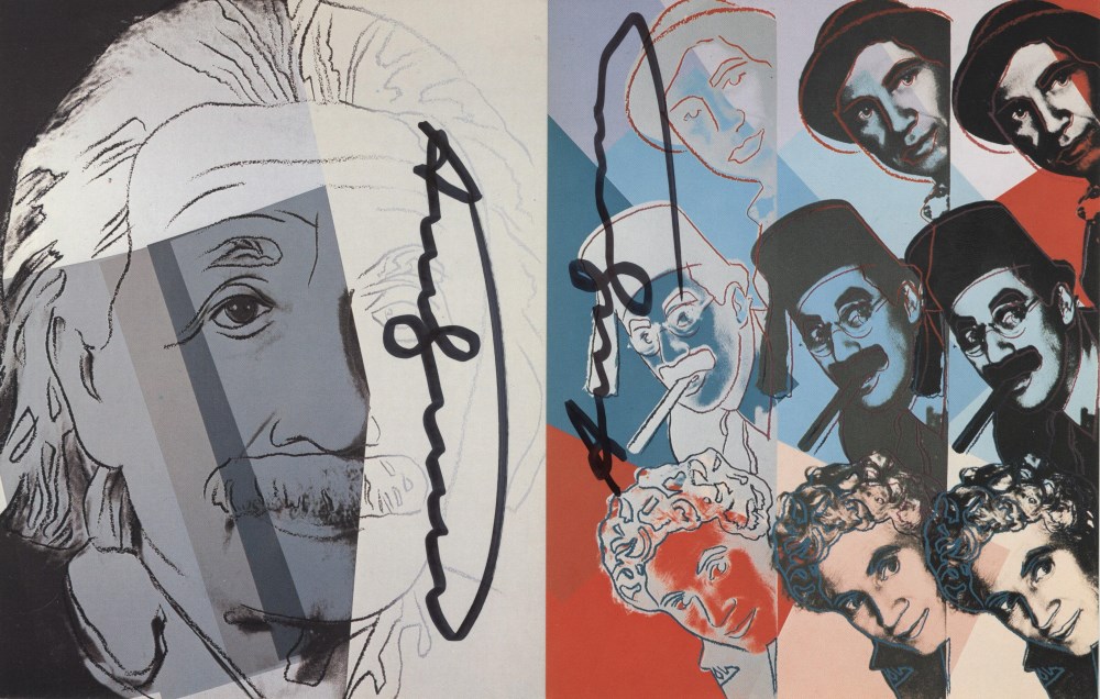 Lot #1390: ANDY WARHOL - Ten Portraits of Jews of the Twentieth Century Suite - Color offset lithographs