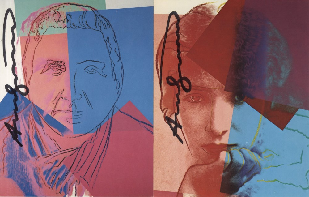 Lot #1395: ANDY WARHOL - Ten Portraits of Jews of the Twentieth Century Suite - Color offset lithographs