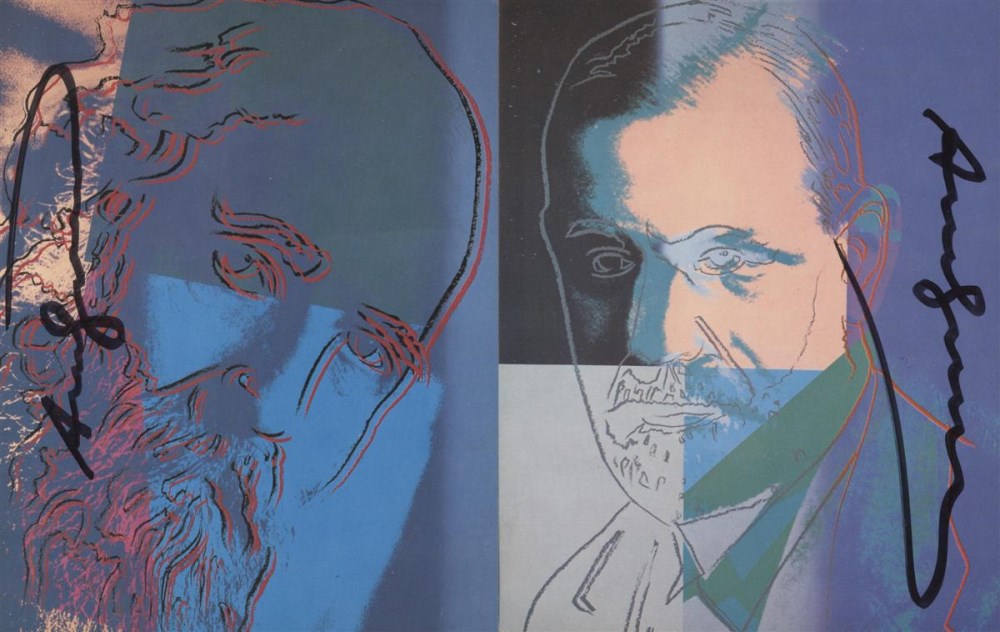 Lot #1390: ANDY WARHOL - Ten Portraits of Jews of the Twentieth Century Suite - Color offset lithographs