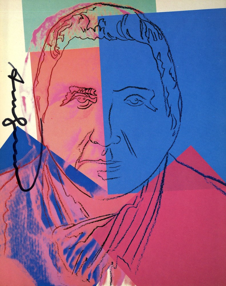 Lot #1731: ANDY WARHOL - Gertrude Stein - Color offset lithograph
