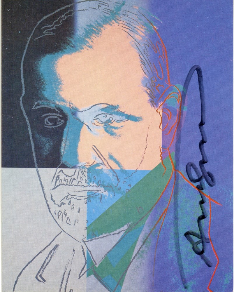 Lot #1361: ANDY WARHOL - Sigmund Freud - Color offset lithograph