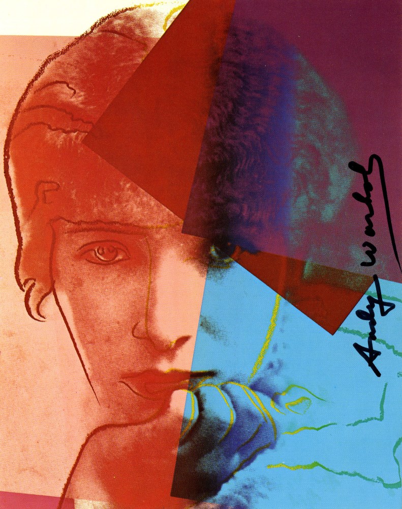 Lot #543: ANDY WARHOL - Sarah Bernhardt - Color offset lithograph