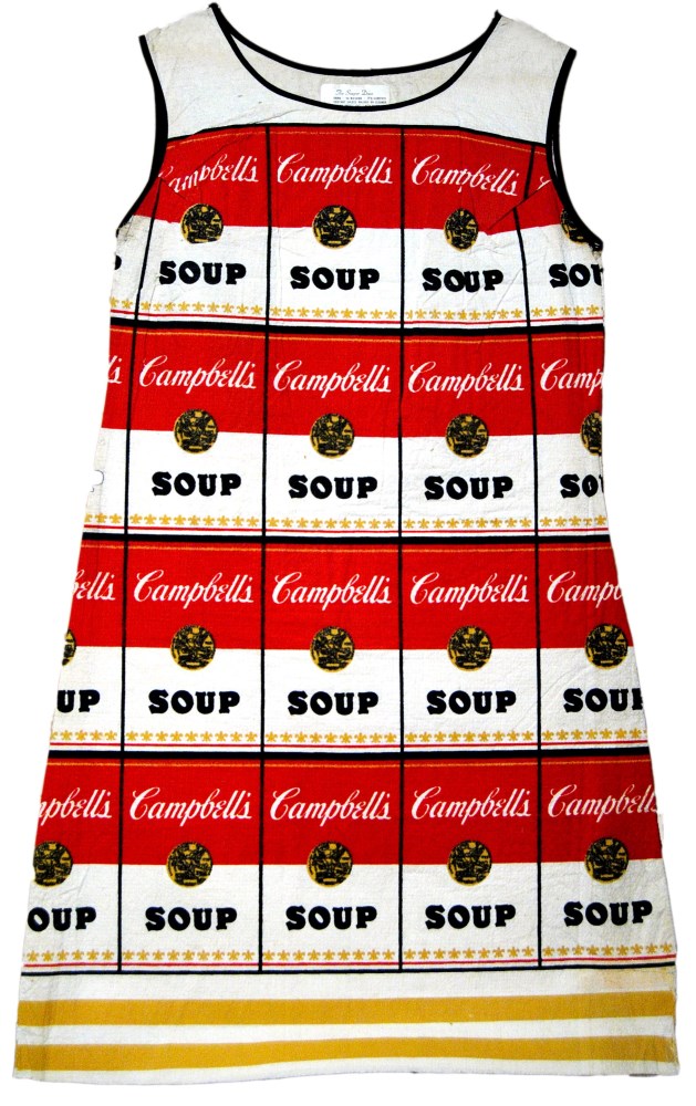 Lot #2167: ANDY WARHOL - The Souper Dress - Color silkscreen on paper