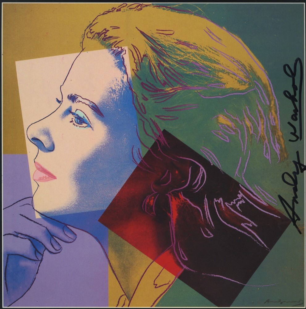 Lot #1046: ANDY WARHOL - Ingrid Bergman: Herself (04) - Color offset lithograph