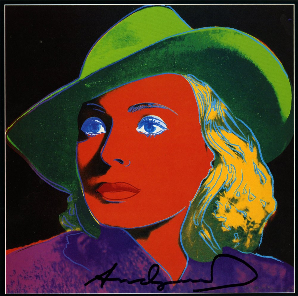 Lot #1779: ANDY WARHOL - Ingrid Bergman: With Hat (03) - Color offset lithograph