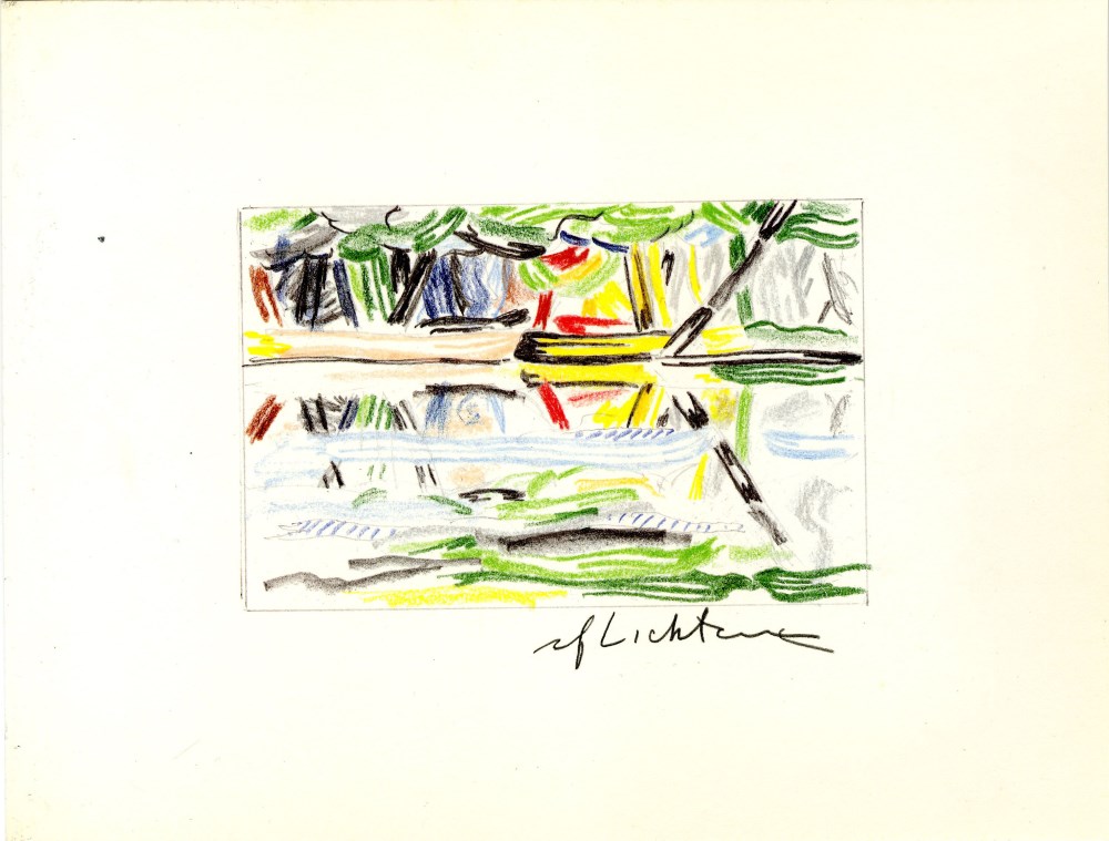Lot #2827: ROY LICHTENSTEIN - Reflections - Color offset lithograph