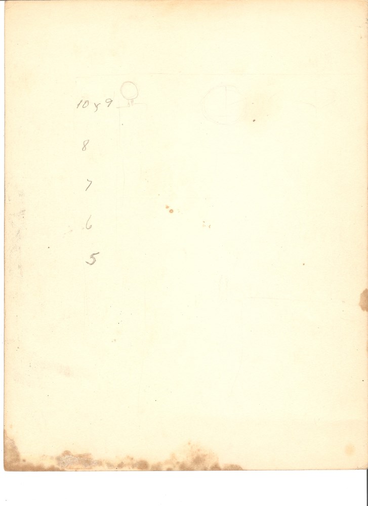 Lot #68: CARLOS MERIDA - Boceto #11 - Pencil drawing on paper