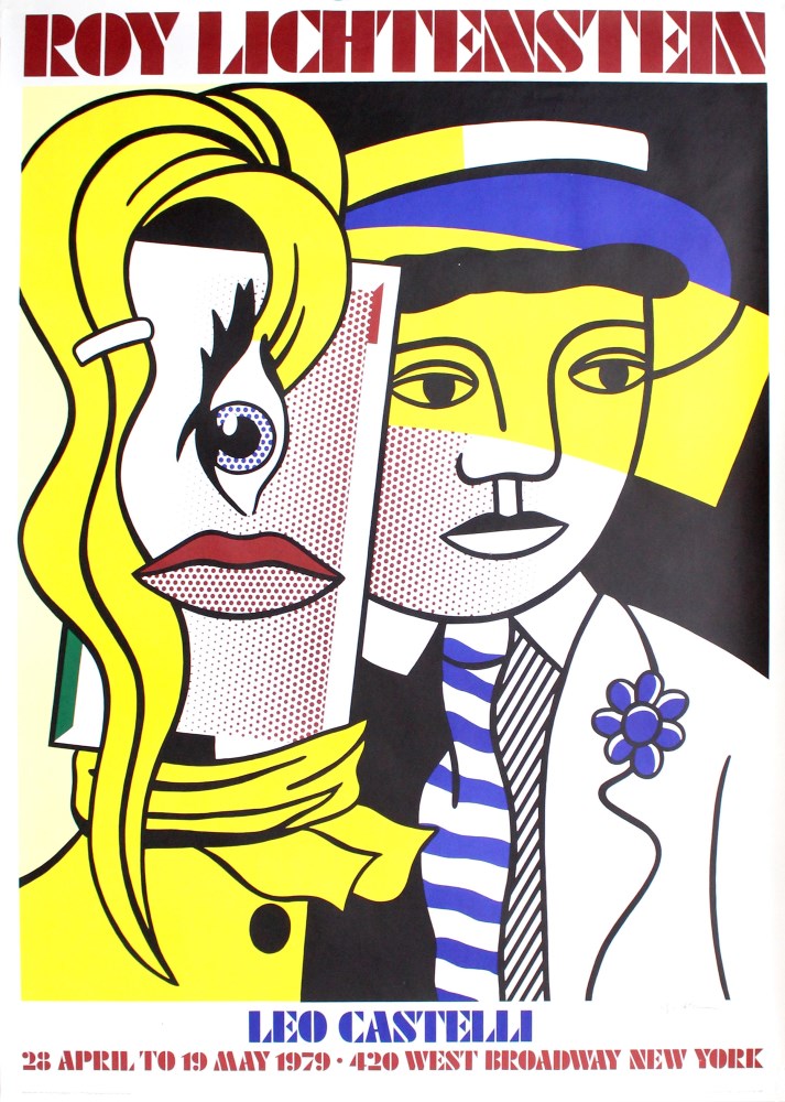 Lot #2979: ROY LICHTENSTEIN - Stepping Out - Color lithograph
