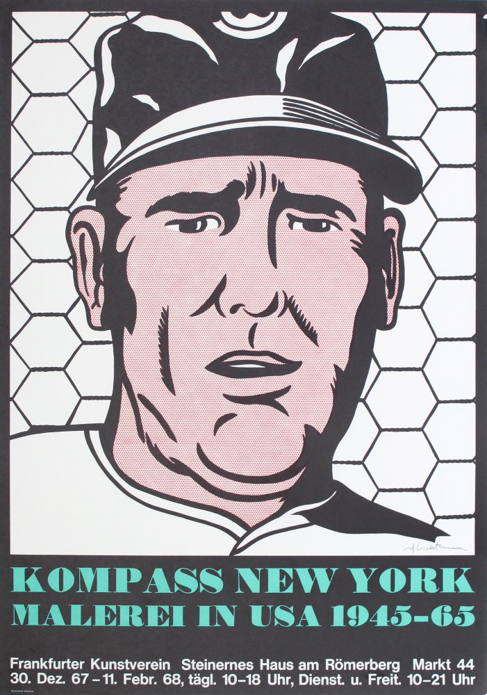 Lot #815: ROY LICHTENSTEIN - Baseball Manager - Color lithograph