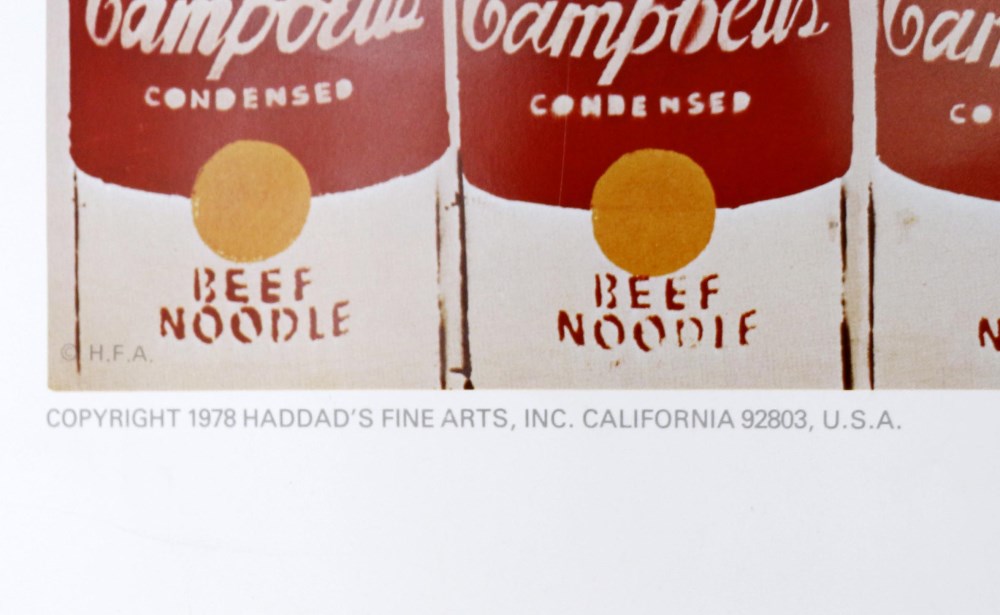 Lot #753: ANDY WARHOL - 100 Cans - Color offset lithograph