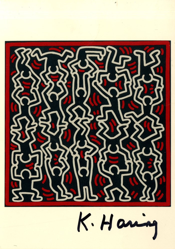 Lot #59: KEITH HARING - Untitled 1986 - Color offset lithograph