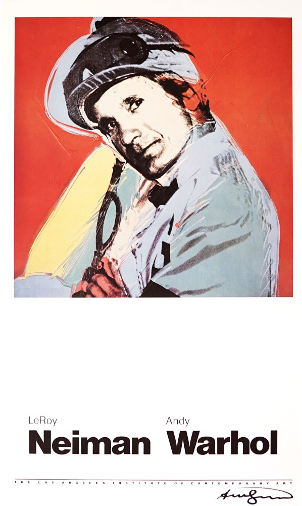 Lot #2702: ANDY WARHOL - Willie Shoemaker - Color offset lithograph