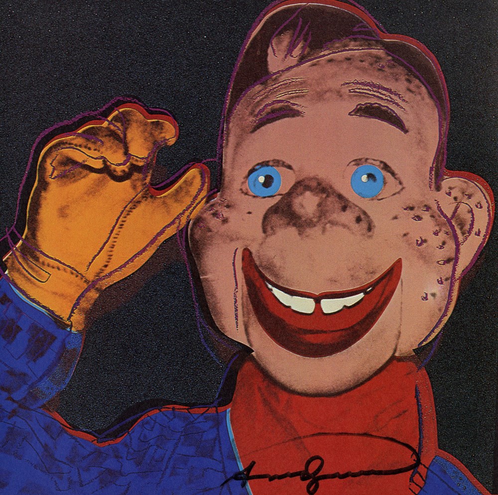 Lot #258: ANDY WARHOL - Howdy Doody - Color offset lithograph