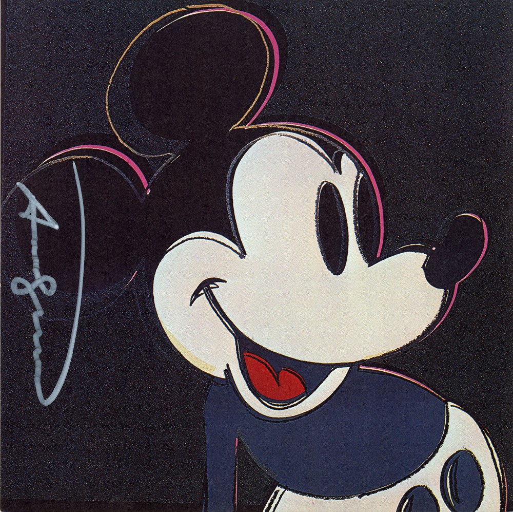 Lot #1150: ANDY WARHOL - Mickey Mouse - Color offset lithograph