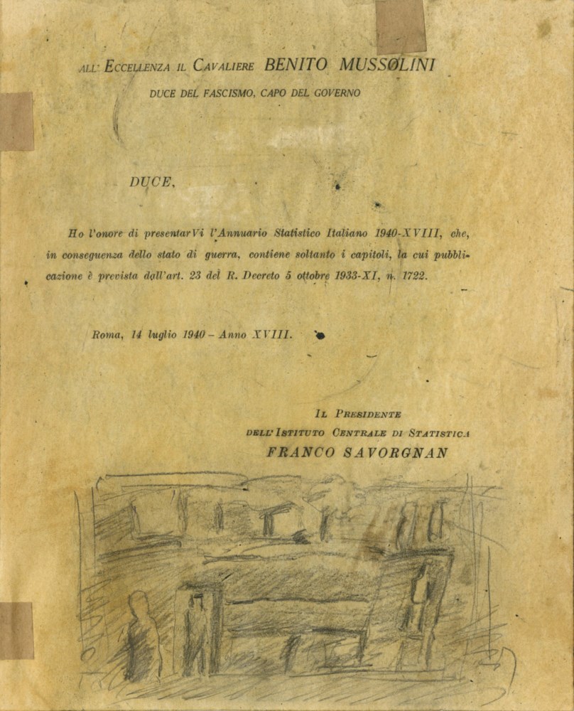 Lot #1593: MARIO SIRONI - Camion e Fabbrica - Mixed media drawing on paper