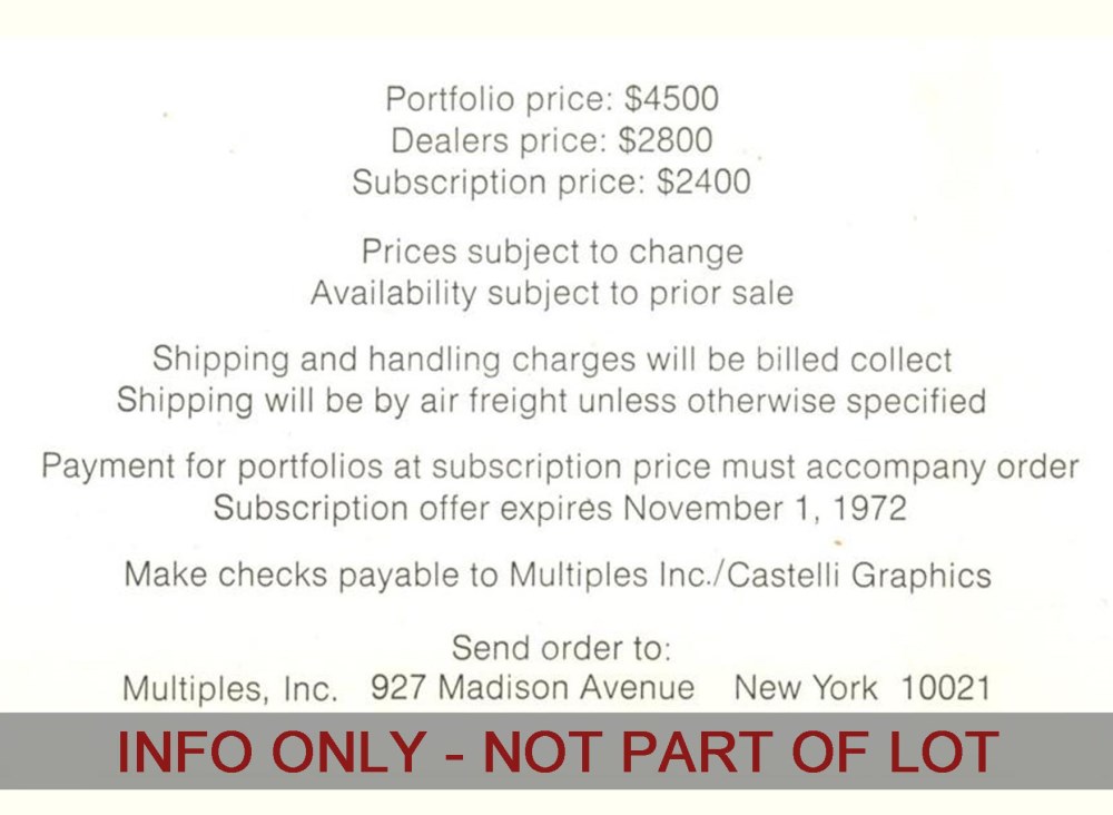 Lot #327: ANDY WARHOL - Mao - Color offset lithograph
