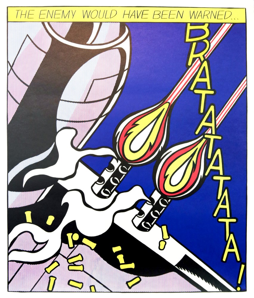 Lot #24: ROY LICHTENSTEIN - As I Opened Fire [later edition] - Offset lithographs