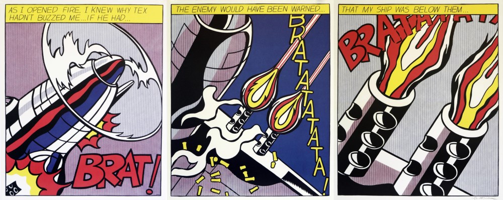 Lot #24: ROY LICHTENSTEIN - As I Opened Fire [later edition] - Offset lithographs