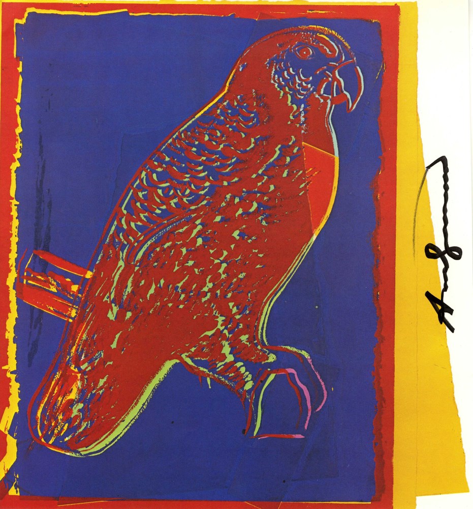 Lot #2012: ANDY WARHOL - Puerto Rican Parrot - Color offset lithograph